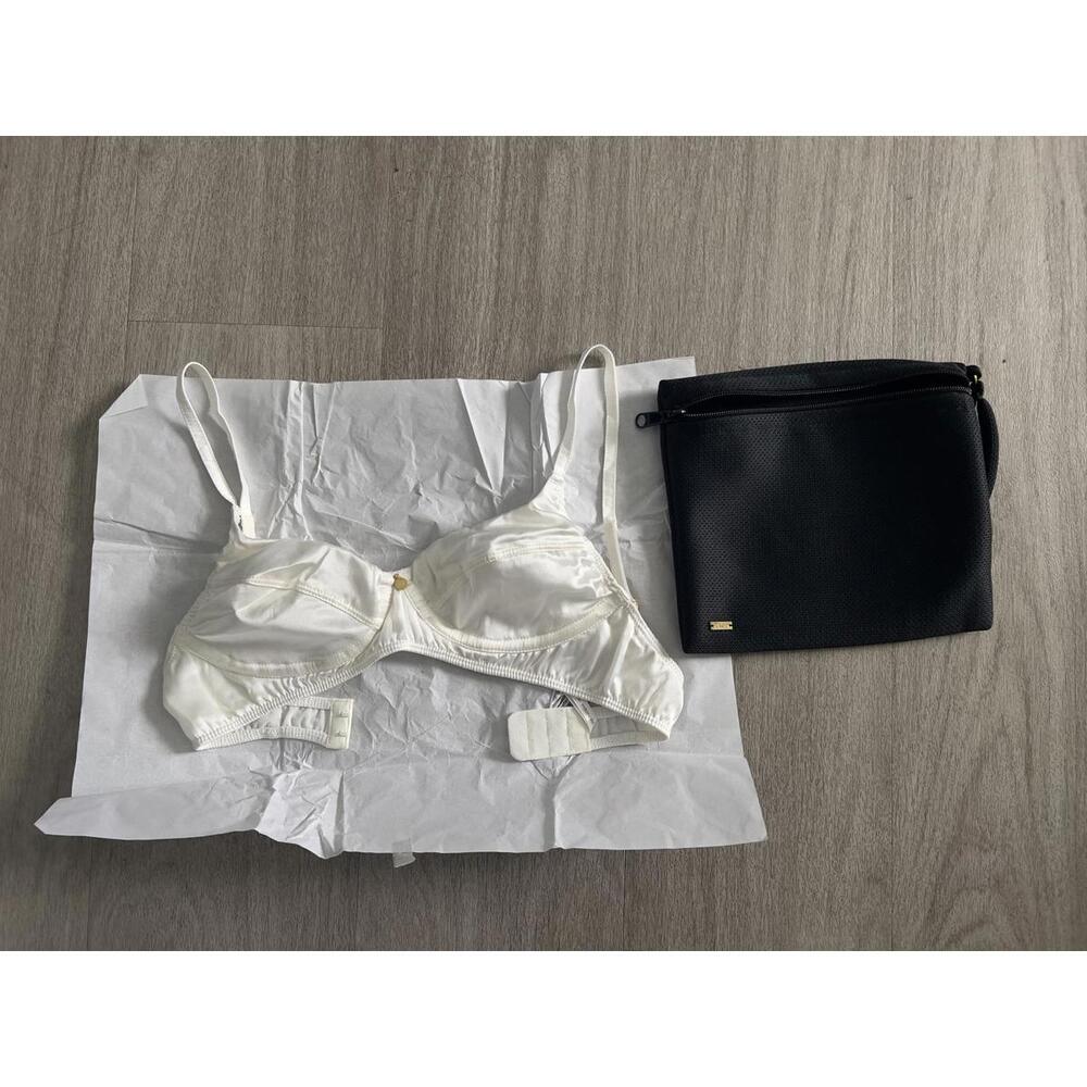 White Silk Bra